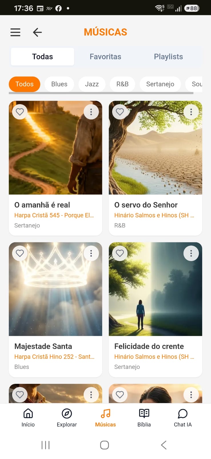 Amostra do App Gratidão 1